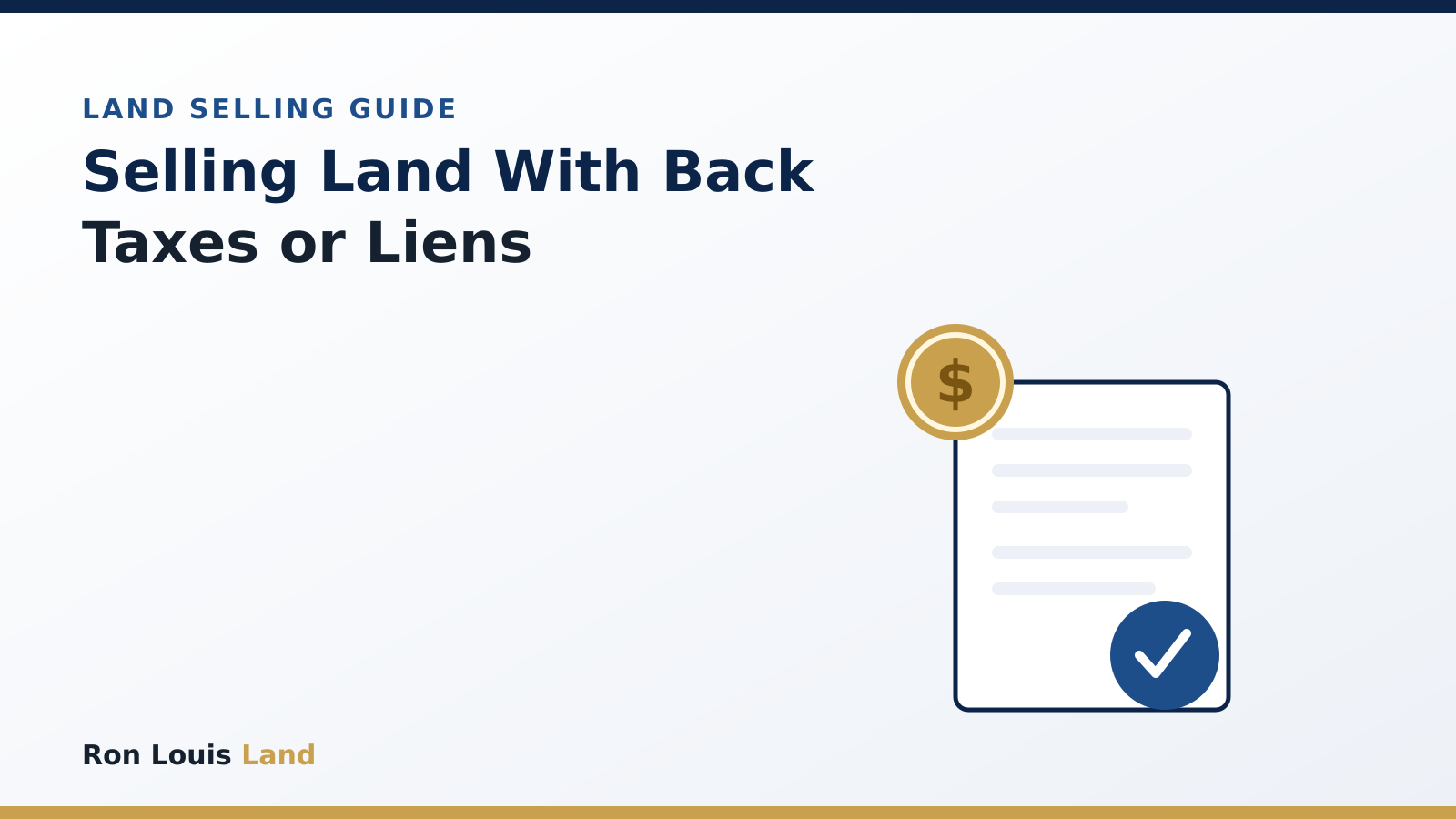 Selling Land With Back Taxes or Liens: What You Need to Know